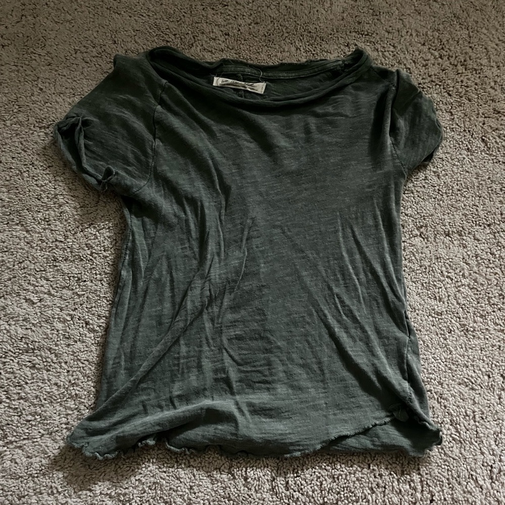 Tight t-shirt.